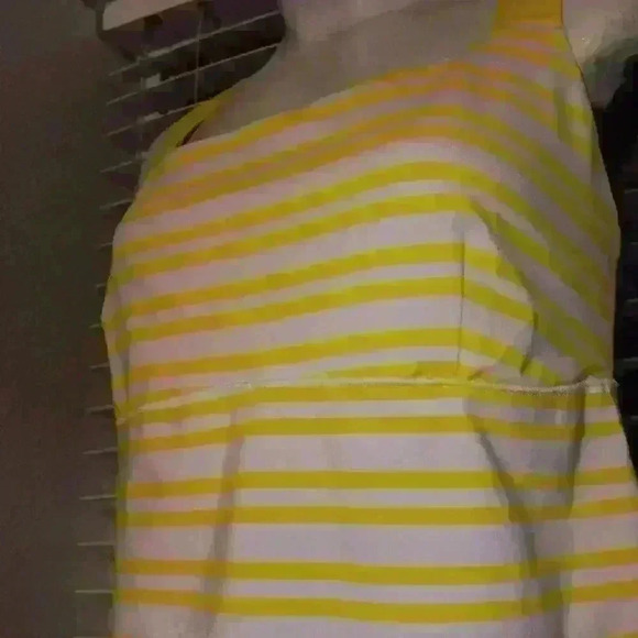 Lou Lou Lemon White Yellow Work Out Top - Picture 5 of 15